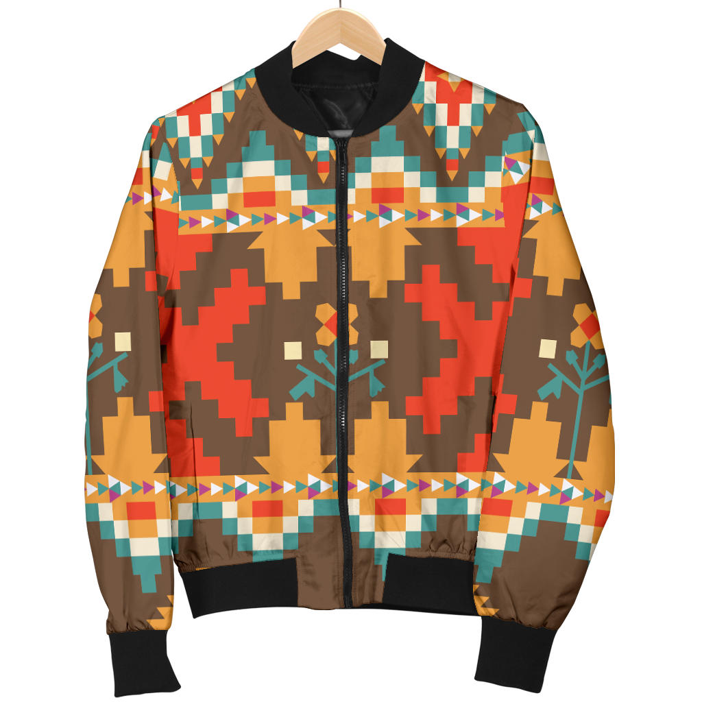 Native Pattern Print Design A01 Men Bomber Jacket