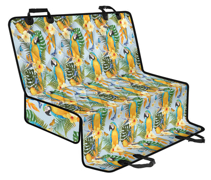 Parrot Pattern Print Design A04 Rear Dog Car Seat Cover Hammock