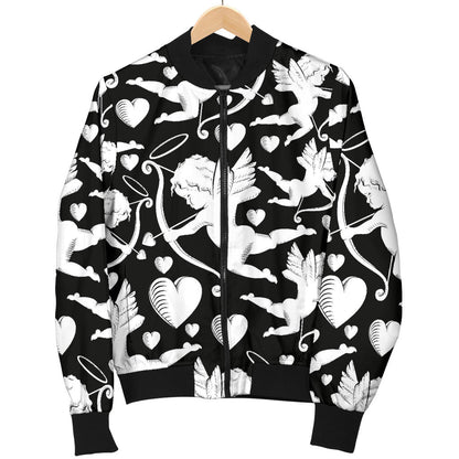 Cupid Pattern Print Design 04 Men Bomber Jacket