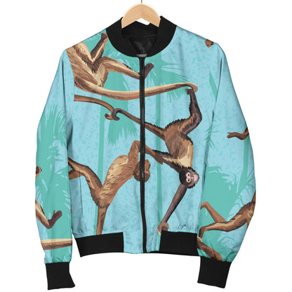 Monkey Pattern Print Design 04 Men Bomber Jacket