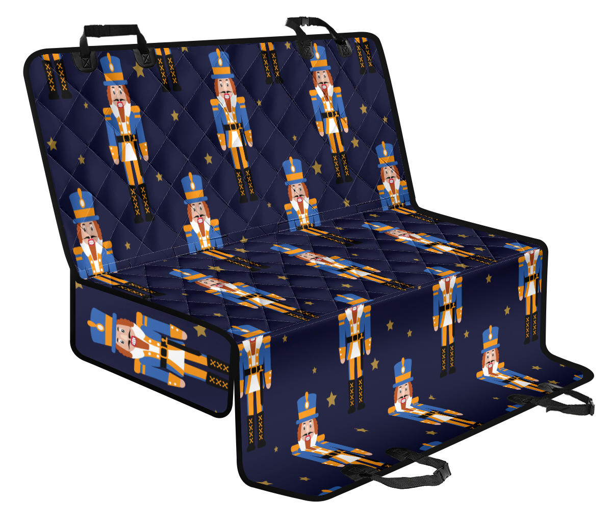 Nutcracker Pattern Print Design A04 Rear Dog Car Seat Cover Hammock