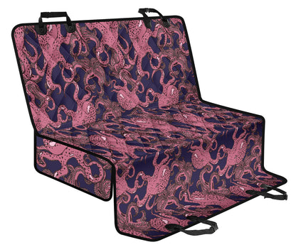 Octopus Pattern Print Design A03 Rear Dog Car Seat Cover Hammock