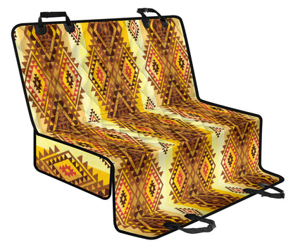Native Pattern Print Design A09 Rear Dog Car Seat Cover Hammock