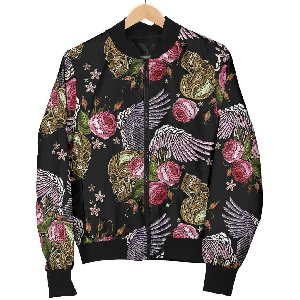 Angel Wings Pattern Print Design 06 Men Bomber Jacket