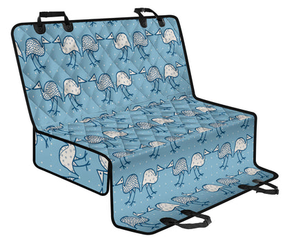 Emu Pattern Print Design 01 Rear Dog Car Seat Cover Hammock