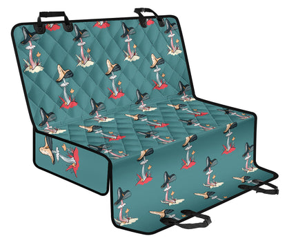 Mushroom Pattern Print Design A04 Rear Dog Car Seat Cover Hammock