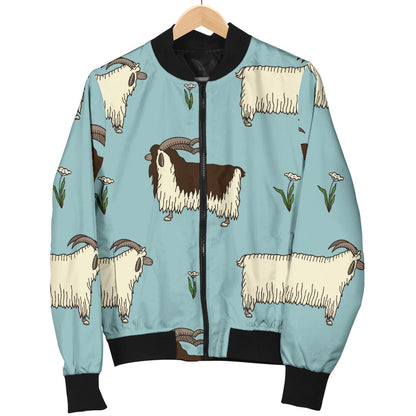 Goat Pattern Print Design 02 Men Bomber Jacket