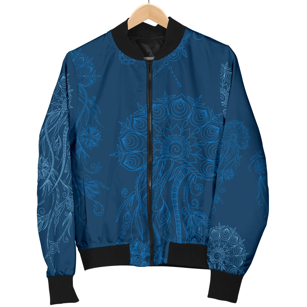 Jellyfish Pattern Print Design 01 Men Bomber Jacket