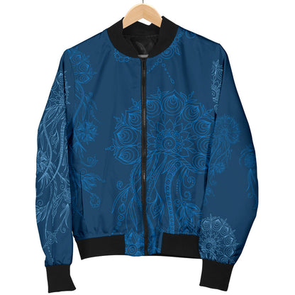 Jellyfish Pattern Print Design 01 Men Bomber Jacket