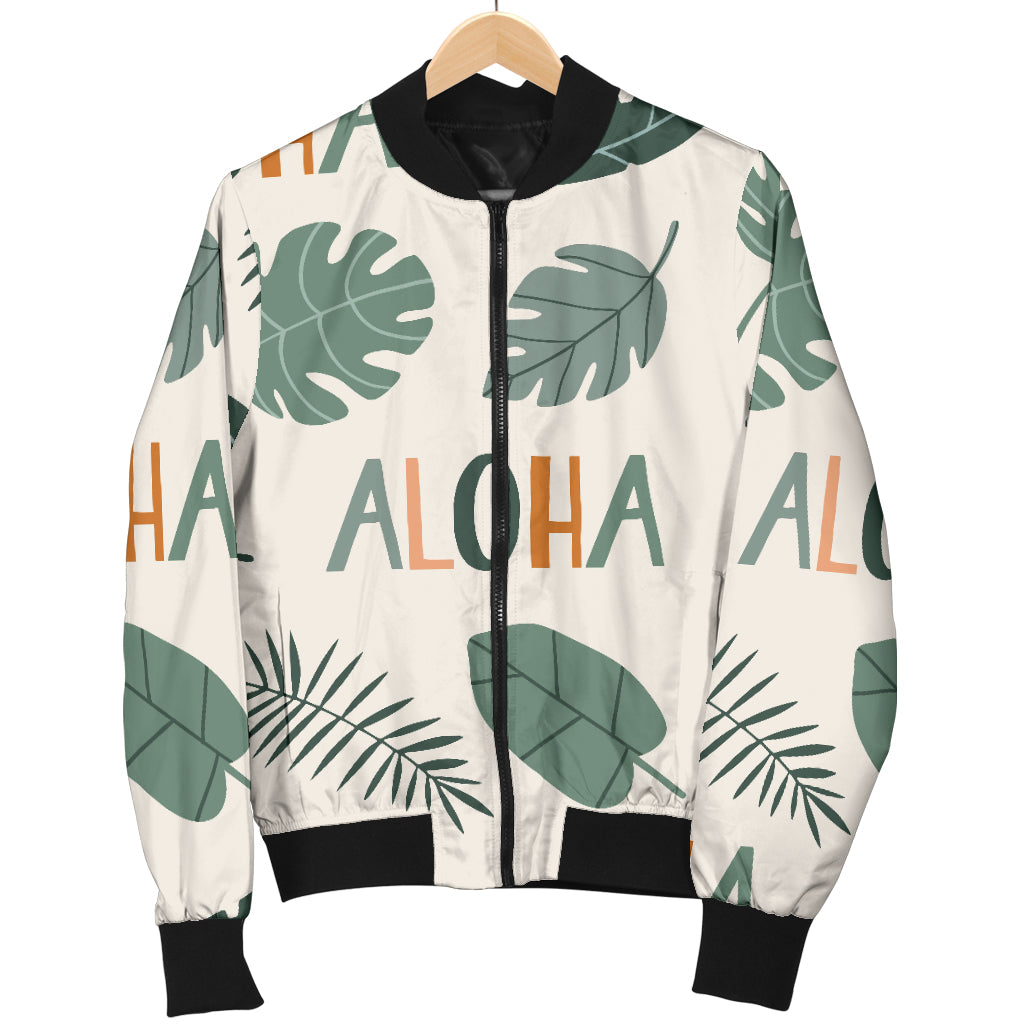 Aloha Hawaii Pattern Print Design 05 Men Bomber Jacket