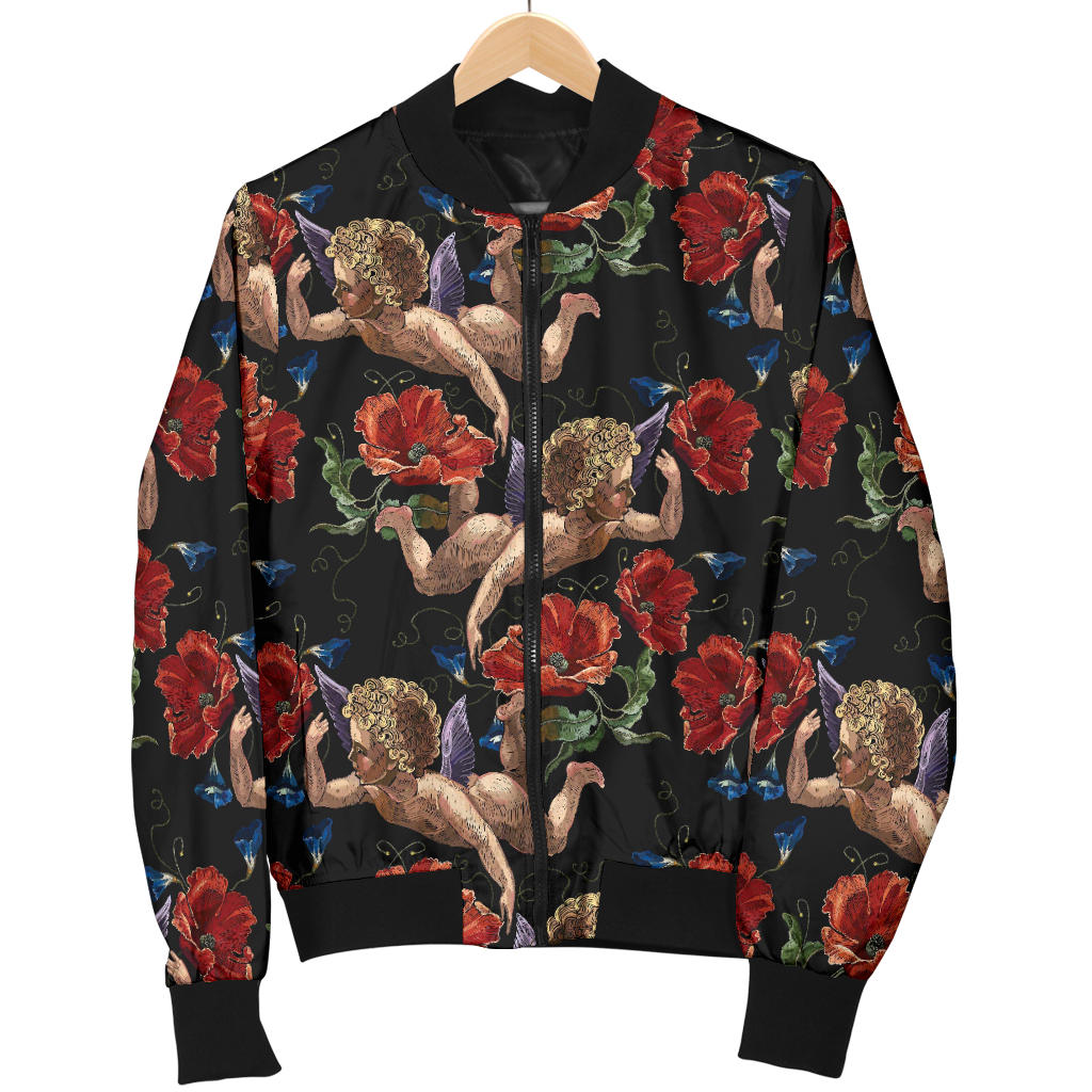 Cupid Pattern Print Design 05 Men Bomber Jacket