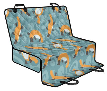 Platypus Pattern Print Design A01 Rear Dog Car Seat Cover Hammock