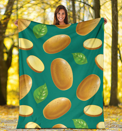 Potato Pattern Print Design A04 Premium Blanket