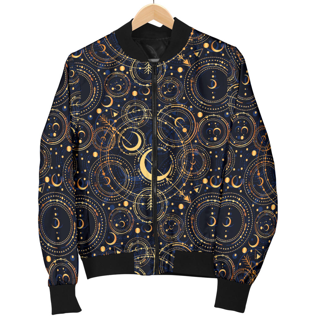 Celestial Pattern Print Design 04 Men Bomber Jacket
