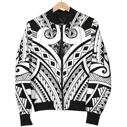 Maori Pattern Print Design 06 Men Bomber Jacket