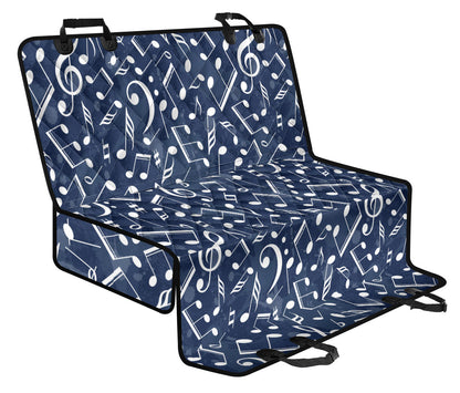 Music note Pattern Print Design A02 Rear Dog Car Seat Cover Hammock