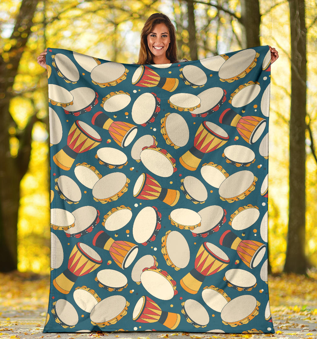 Tambourine Pattern Print Design 01 Premium Blanket