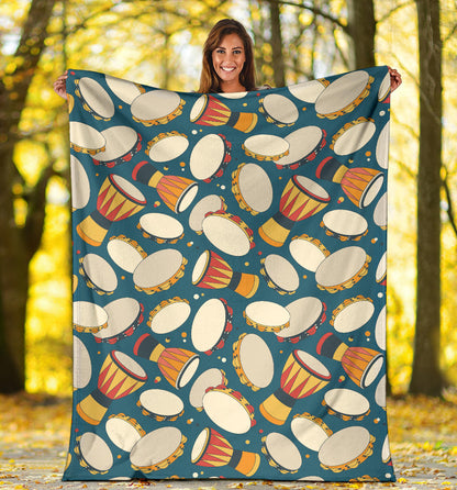 Tambourine Pattern Print Design 01 Premium Blanket