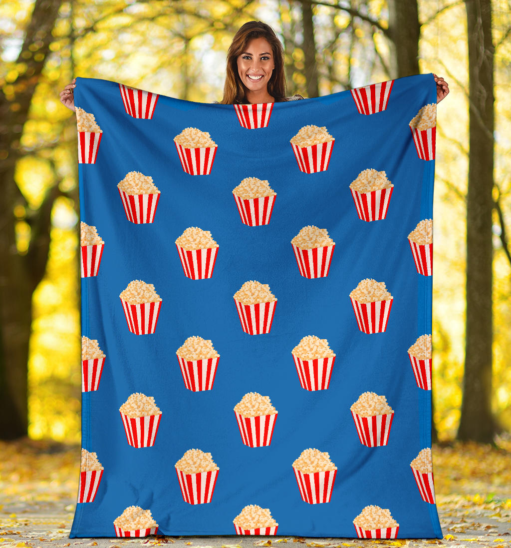 Popcorn Pattern Print Design A04 Premium Blanket