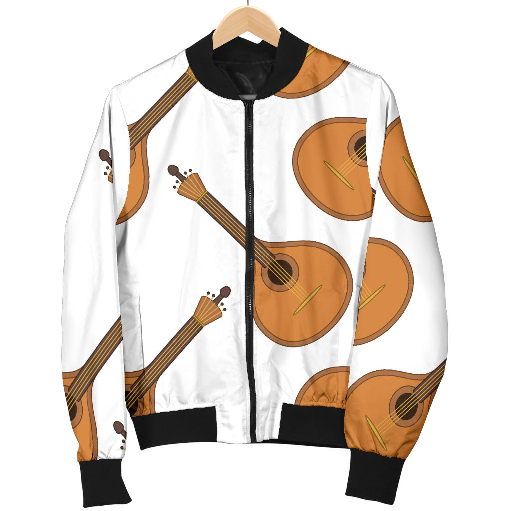 Mandolin Pattern Print Design 01 Men Bomber Jacket