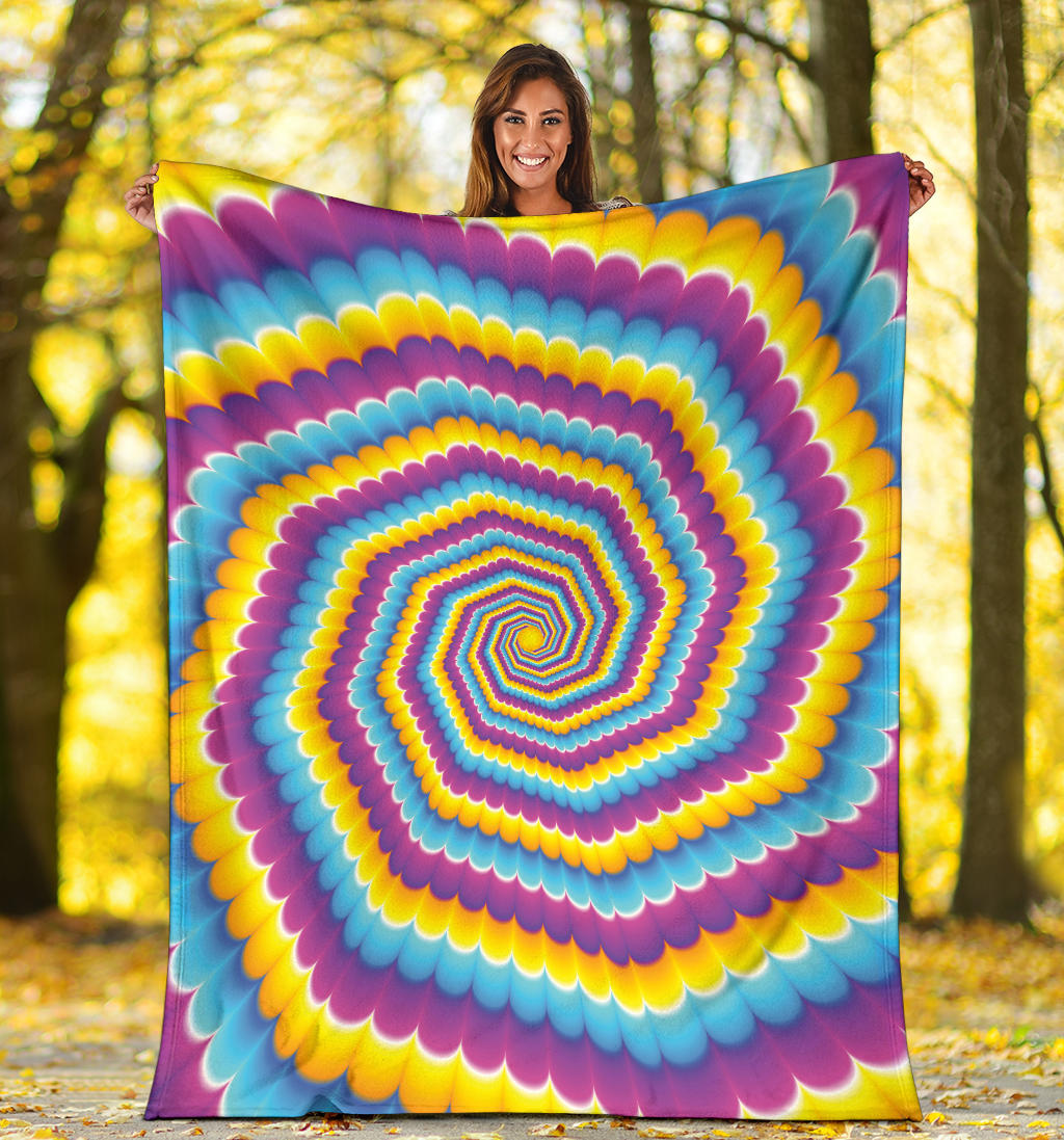 Optical illusion Pattern Print Design A04 Premium Blanket