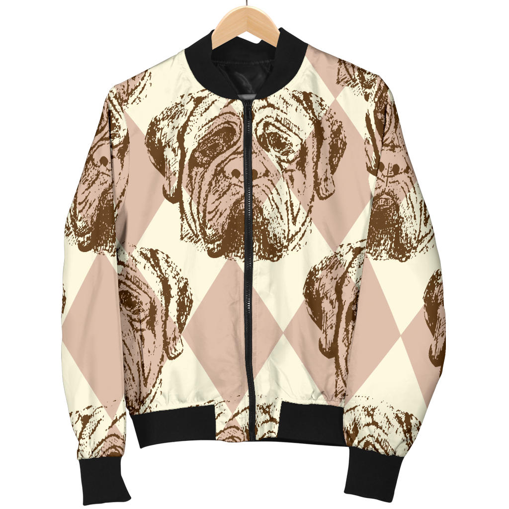 Mastiffs Pattern Print Design 01 Men Bomber Jacket