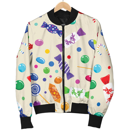Candy Pattern Print Design 04 Men Bomber Jacket