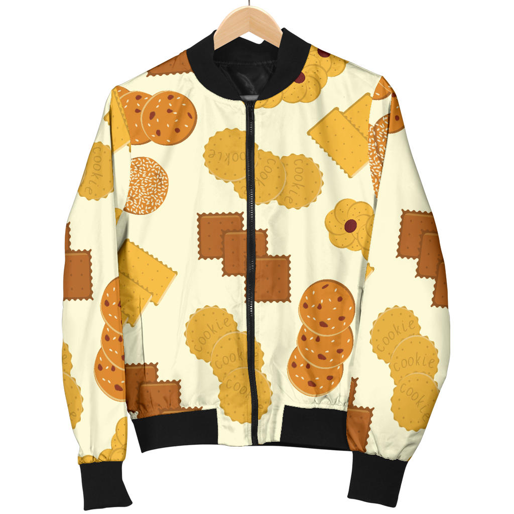 Cookie Pattern Print Design 06 Men Bomber Jacket