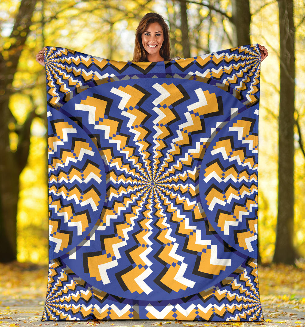 Optical illusion Pattern Print Design A01 Premium Blanket