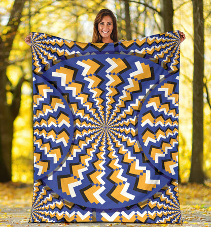 Optical illusion Pattern Print Design A01 Premium Blanket