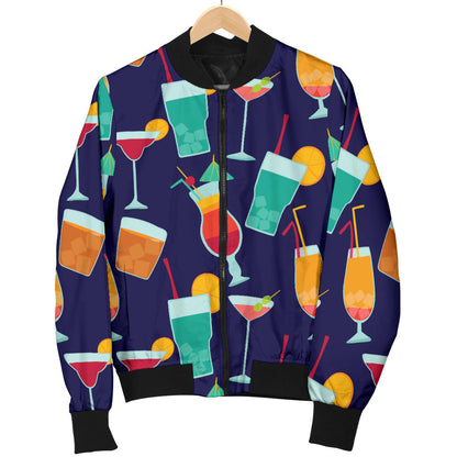 Cocktail Pattern Print Design 06 Men Bomber Jacket