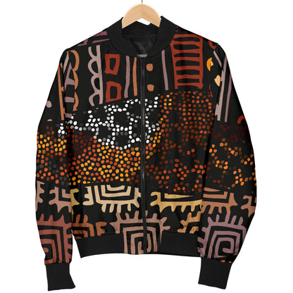 African Pattern Print Design 07 Men Bomber Jacket