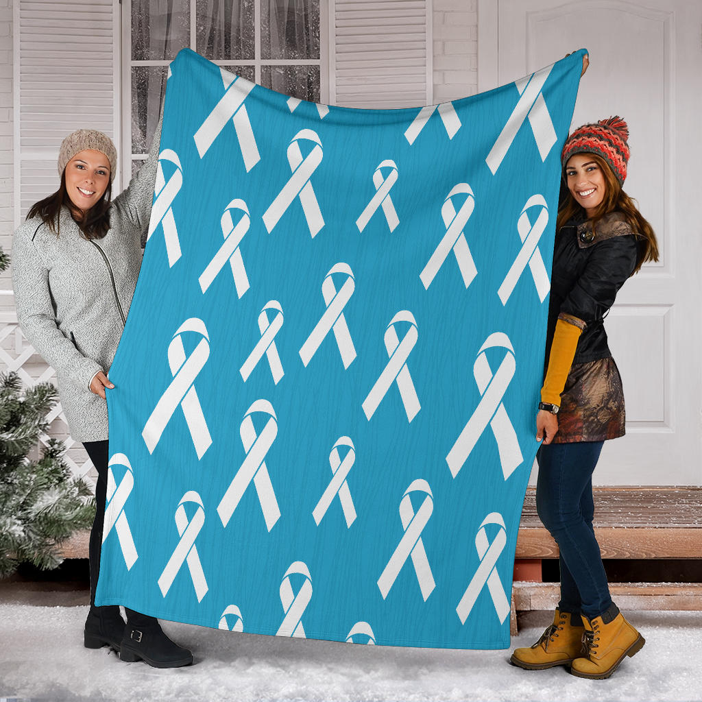 Liver cancer Pattern Print Design 01 Premium Blanket