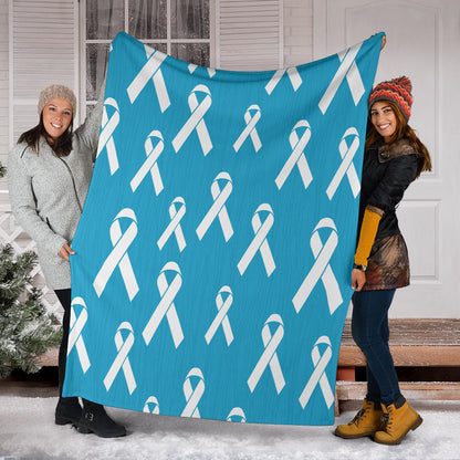 Liver cancer Pattern Print Design 01 Premium Blanket