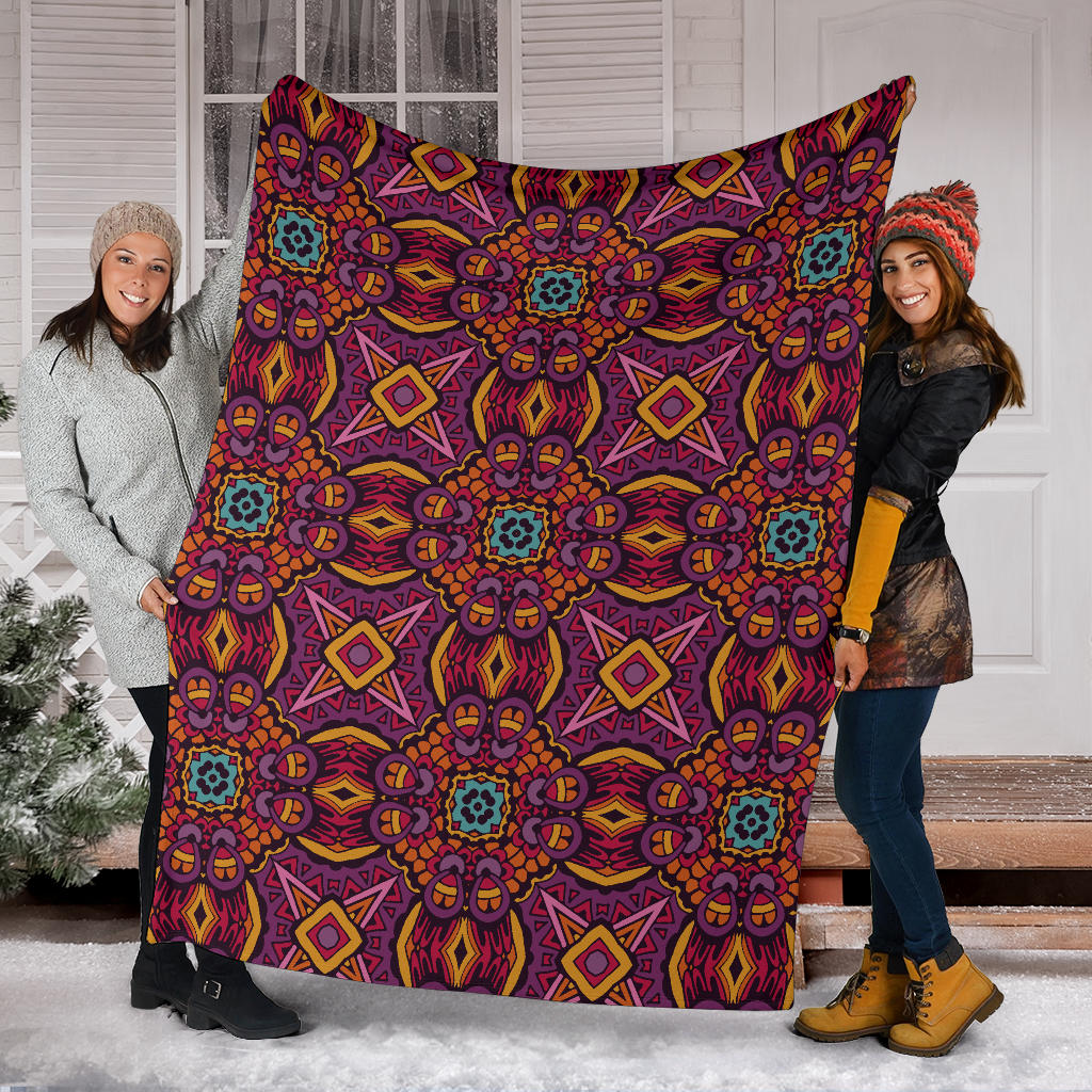 Bohemian Pattern Print Design 10 Premium Blanket