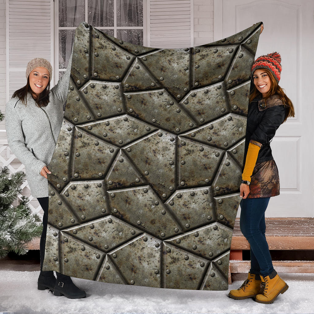 Armor Pattern Print Design 01 Premium Blanket