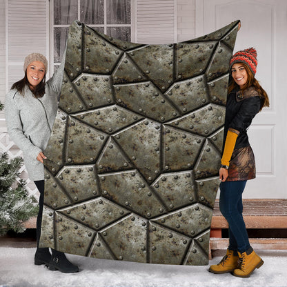 Armor Pattern Print Design 01 Premium Blanket