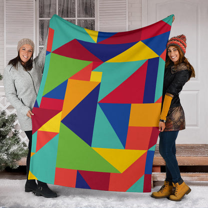 Mosaic Pattern Print Design 01 Premium Blanket
