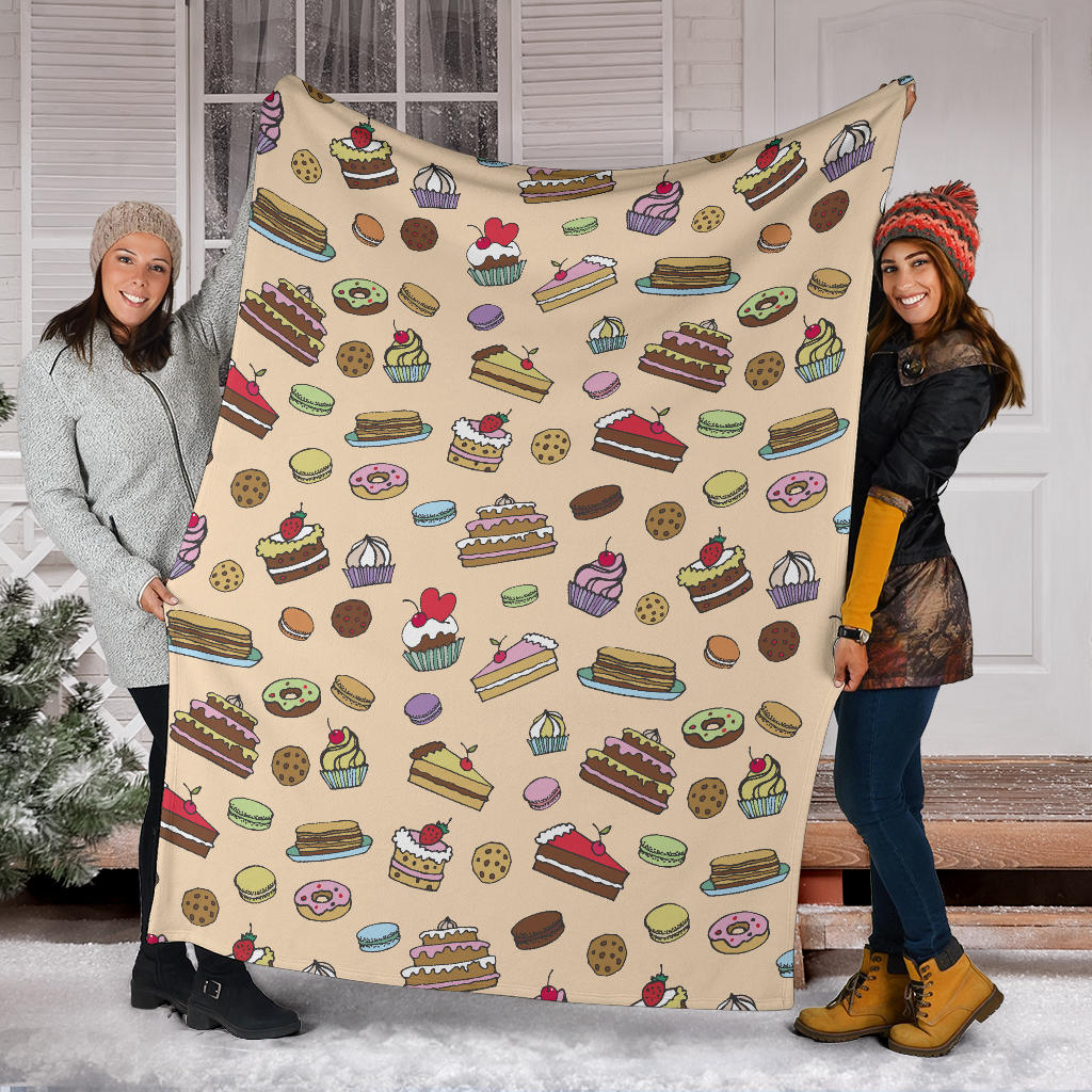 Cake Pattern Print Design 03 Premium Blanket