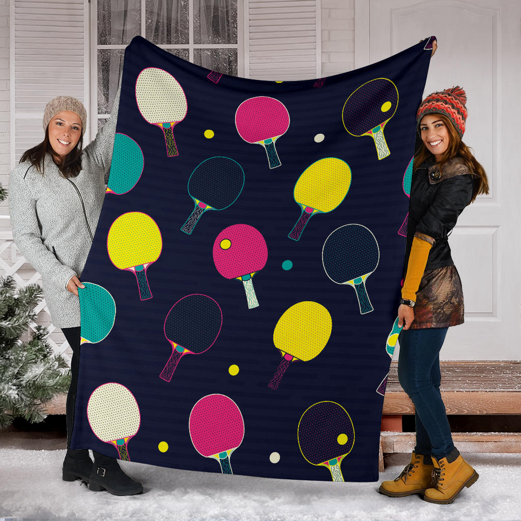 Ping Pong Pattern Print Design A04 Premium Blanket
