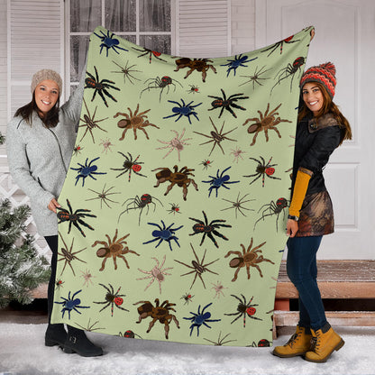 Tarantula Pattern Print Design 02 Premium Blanket