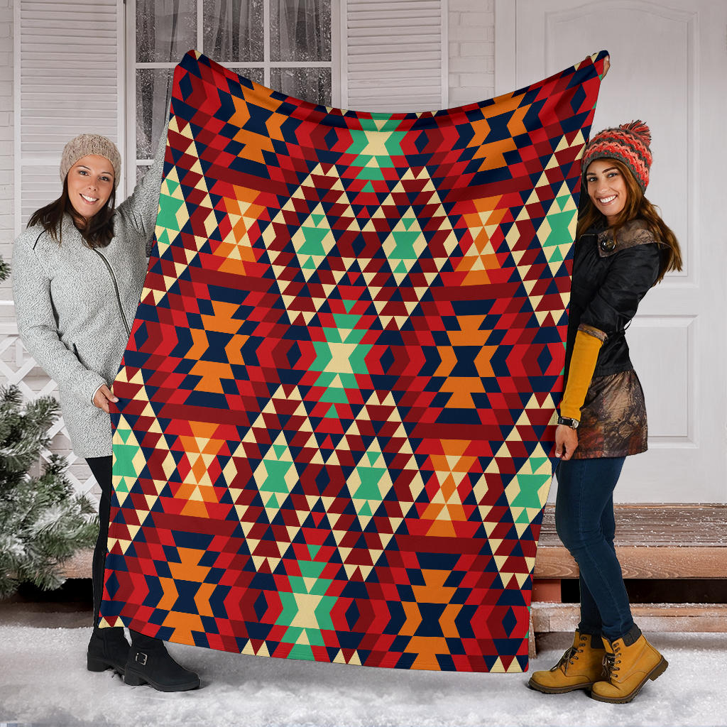 Native Pattern Print Design A07 Premium Blanket