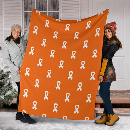 Appendix cancer Pattern Print Design 01 Premium Blanket