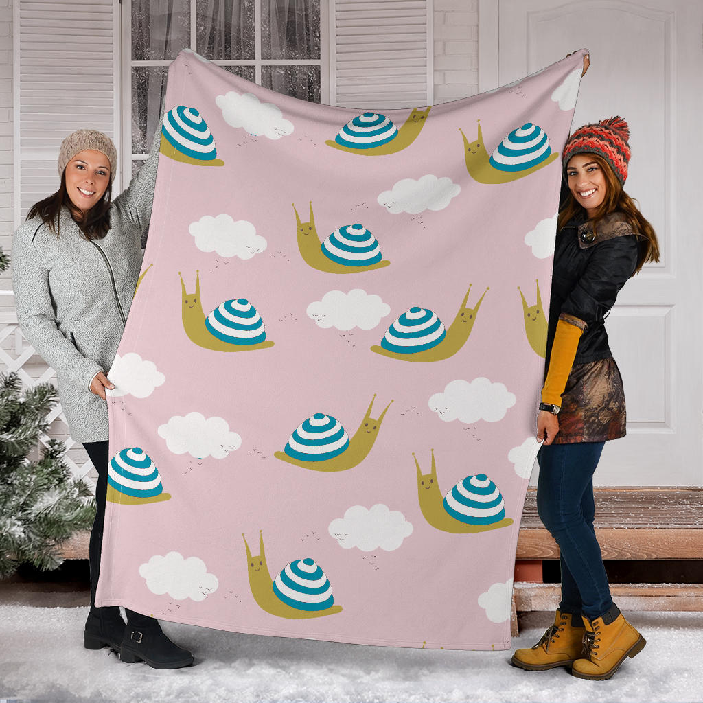 Snail Pattern Print Design 02 Premium Blanket