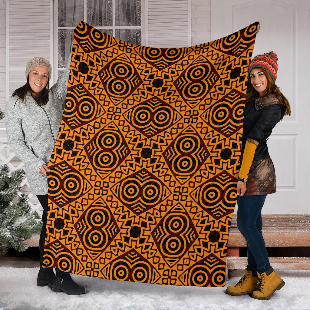African Pattern Print Design 05 Premium Blanket