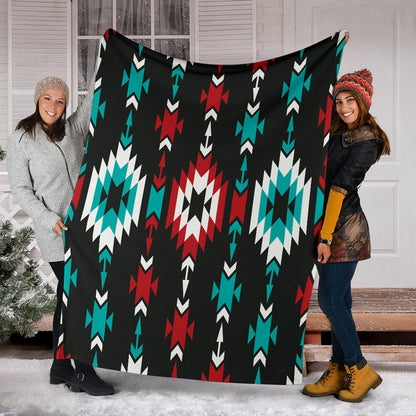 Native Pattern Print Design A08 Premium Blanket