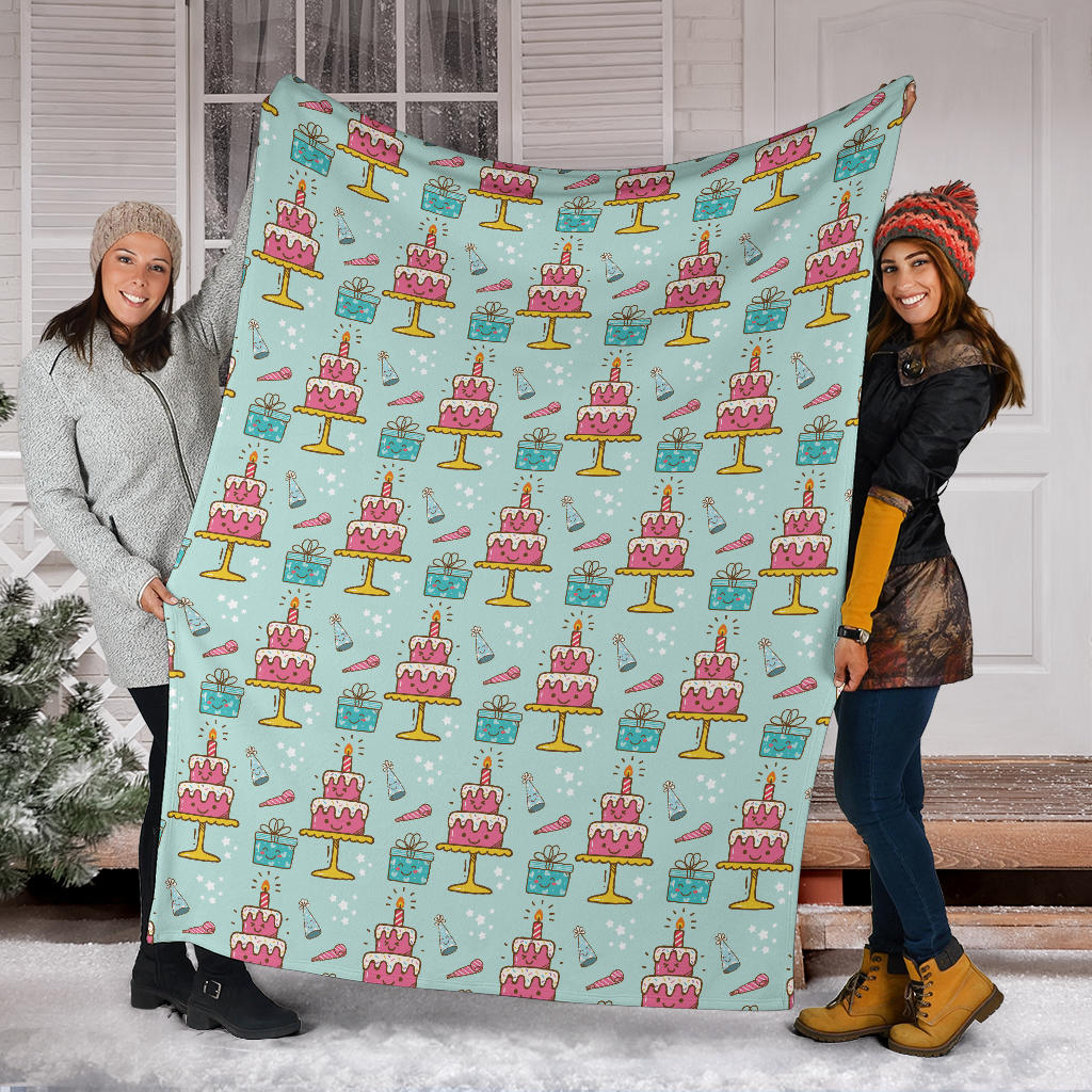 Cake Pattern Print Design 06 Premium Blanket