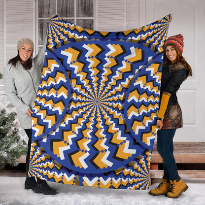 Optical illusion Pattern Print Design A01 Premium Blanket