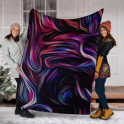 Liquid Pattern Print Design 01 Premium Blanket