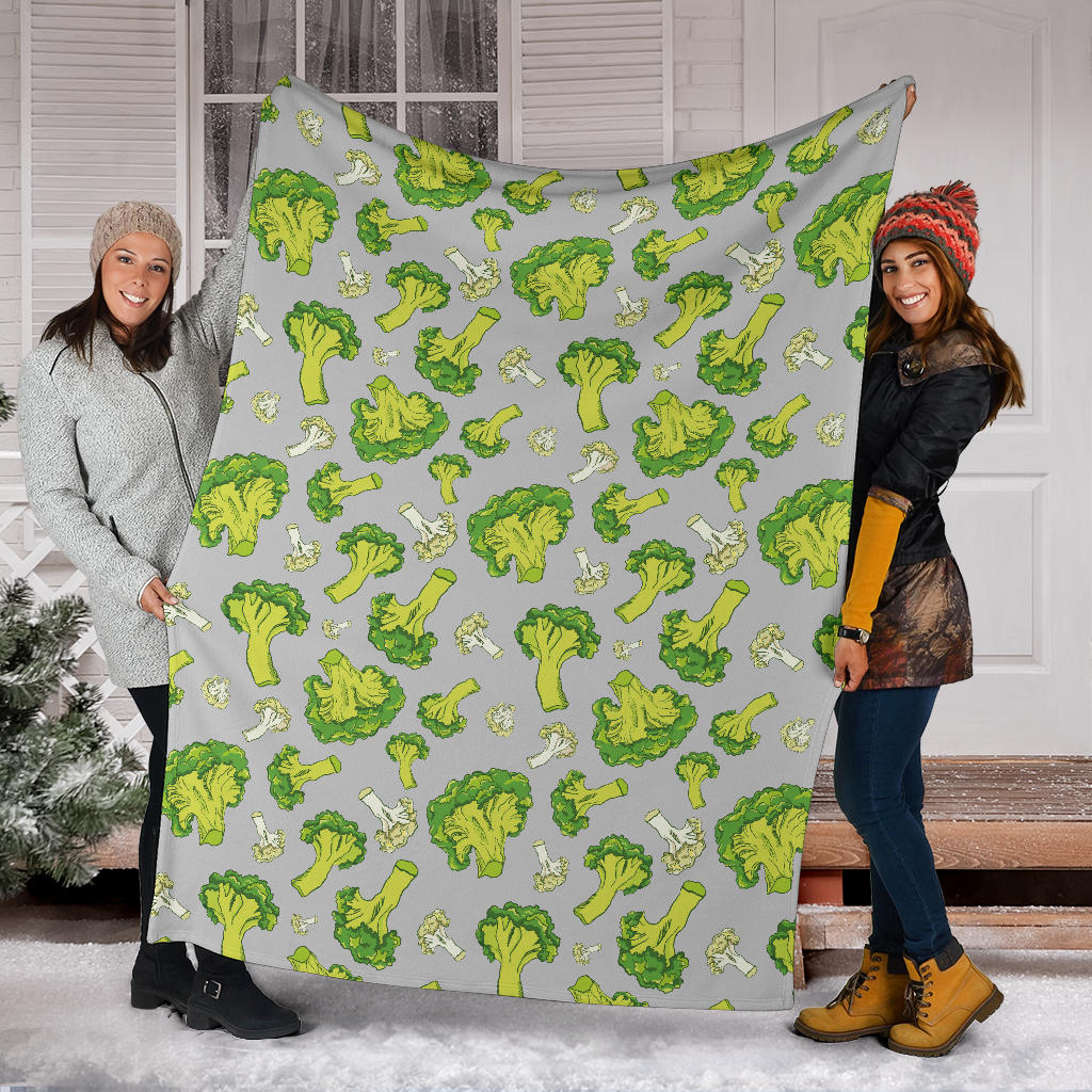 Broccoli Pattern Print Design 03 Premium Blanket